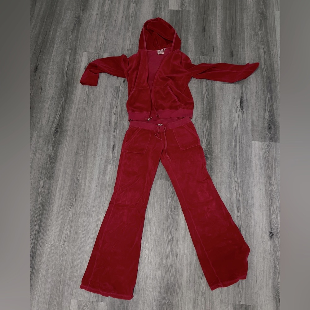 Juicy couture red track suit